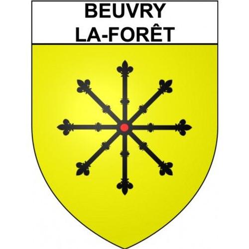 Beuvry-La-Forêt 59 Ville Stickers Blason Autocollant Adhésif - Taille : 17 Cm