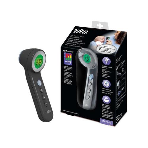 Braun Bnt 400 - Thermomètre Frontal Sans Contact - Noir