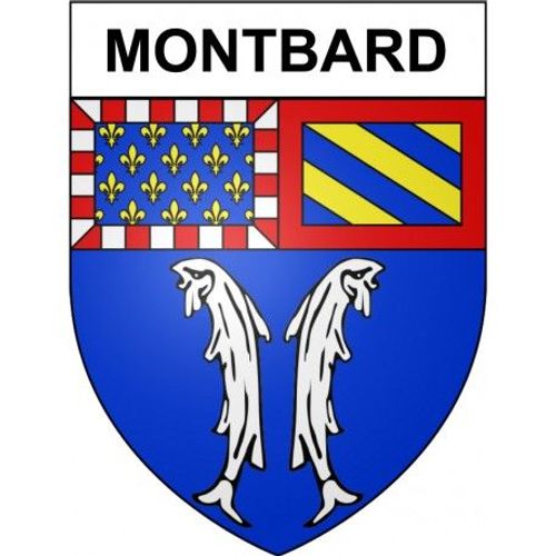 Montbard 21 Ville Stickers Blason Autocollant Adhésif - Taille : 4 Cm