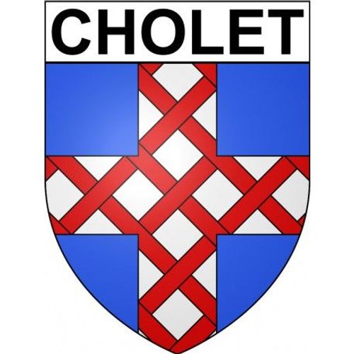 Cholet 49 Ville Stickers Blason Autocollant Adhésif - Taille : 4 Cm