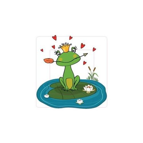 Princesse Grenouille Sticker Autocollant Interrupteur