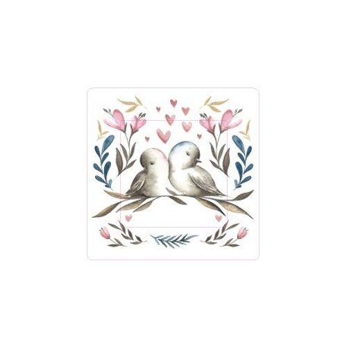 Amour De Oiseau Sticker Autocollant Interrupteur