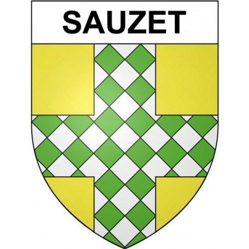 Sauzet 30 Ville Stickers Blason Autocollant Adhésif - Taille : 12 Cm