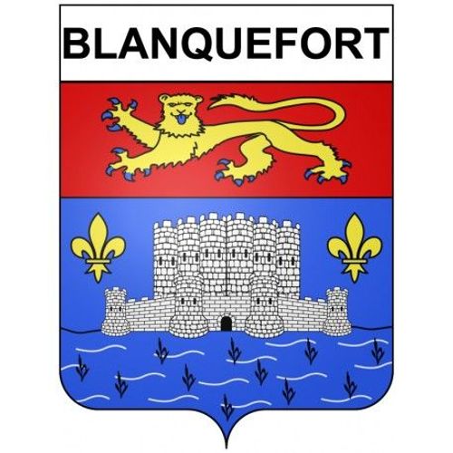 Blanquefort 33 Ville Stickers Blason Autocollant Adhésif - Taille : 8 Cm