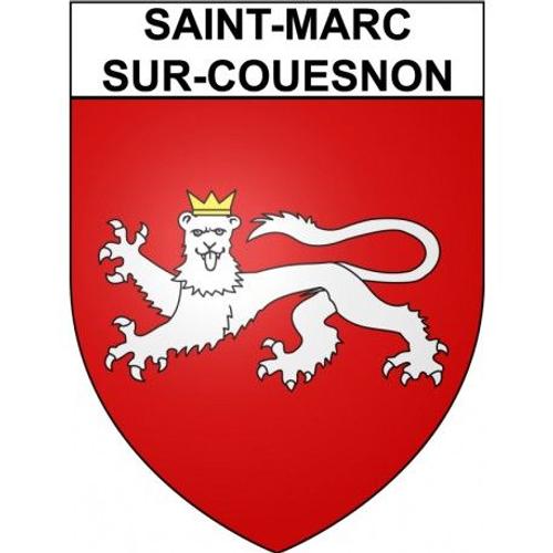 Saint-Marc-Sur-Couesnon 35 Ville Stickers Blason Autocollant Adhésif - Taille : 8 Cm