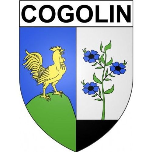 Cogolin 83 Ville Stickers Blason Autocollant Adhésif - Taille : 4 Cm