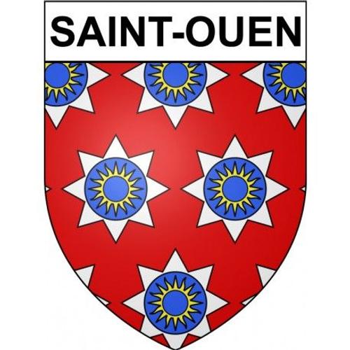 Saint-Ouen 93 Ville Stickers Blason Autocollant Adhésif - Taille : 17 Cm