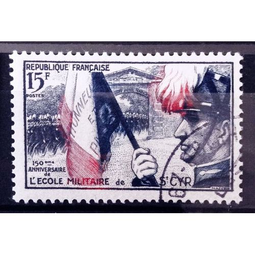 Ecole Militaire Saint-Cyr 15f (Superbe N° 996) Obl - France Année 1954 - N11445
