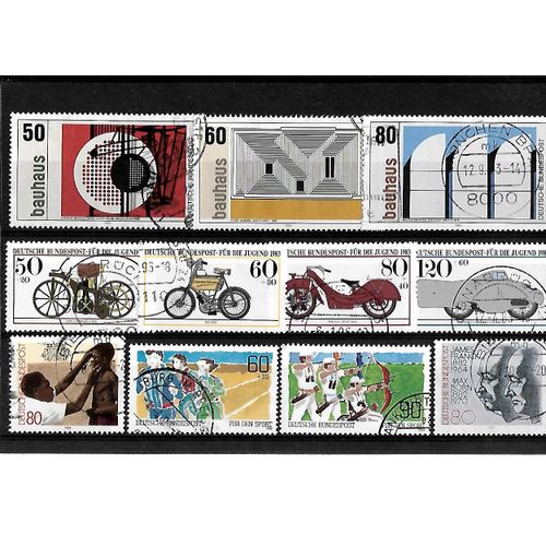 Allemagne- Rfa -Lot De 11 Timbres Oblitérés-Très Bon Etat