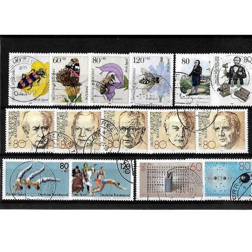 Allemagne- Rfa -Lot De 15 Timbres Oblitérés-Très Bon Etat