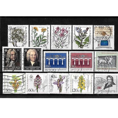 Allemagne- Rfa -Lot De 15 Timbres Oblitérés-Très Bon Etat