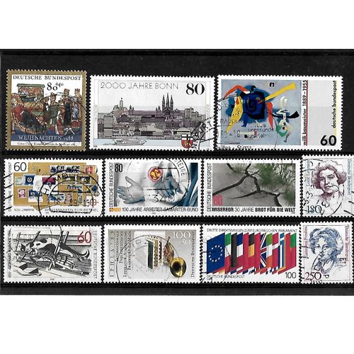 Allemagne- Rfa -Lot De 11 Timbres Oblitérés-Très Bon Etat