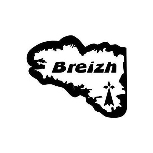 Autocollant sticker tuning voiture moto croix celtique breton bretagne drapeau I 