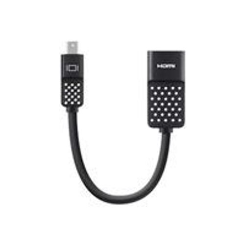Belkin Mini DisplayPort to HDMI Adapter, 4k - Adaptateur vidéo - Mini DisplayPort mâle pour HDMI femelle - 12.7 cm - support 4K