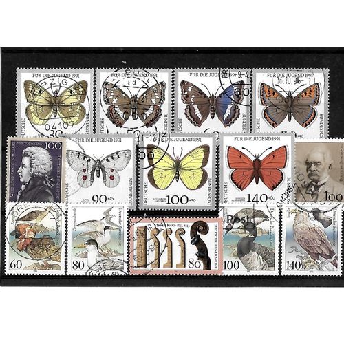 Allemagne- Rfa -Lot De 14 Timbres Oblitérés-Très Bon Etat