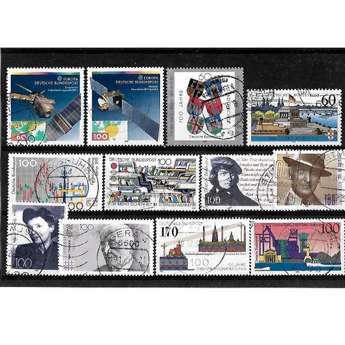 Allemagne- Rfa -Lot De 12 Timbres Oblitérés-Très Bon Etat