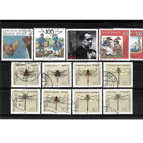 Allemagne- Rfa -Lot De 13 Timbres Oblitérés-Très Bon Etat