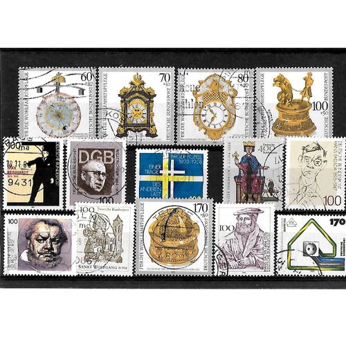 Allemagne- Rfa -Lot De 14 Timbres Oblitérés-Très Bon Etat