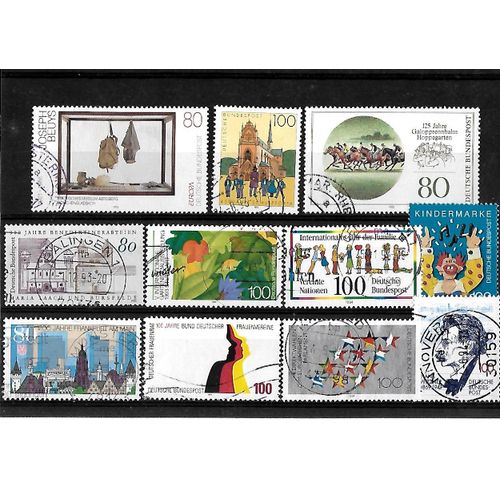 Allemagne- Rfa -Lot De 11 Timbres Oblitérés-Très Bon Etat