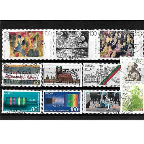 Allemagne- Rfa -Lot De 11 Timbres Oblitérés-Très Bon Etat