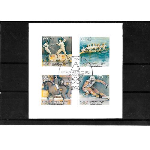Allemagne- Rfa -N° 1419 Au N° 1422 -Lot De 4 Timbres Oblitérés-Très Bon Etat