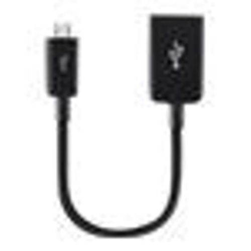 Belkin On-The-Go - Adaptateur USB - Micro-USB Type A (M) pour USB (F) - 12 cm - noir