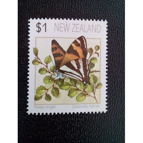 Timbre Nouvelle-Zelande Yt 1152 Ringlet Des Forêts (Dodonidia Helmsii) 1991 ( 030504 1 )