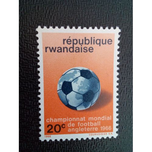 Timbre Rwanda Yt 173 Coupe Du Monde De Football 1966, Angleterre 1966 ( 040504 )