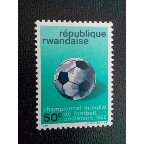 Timbre Rwanda Yt 175 Coupe Du Monde De Football 1966, Angleterre 1966 ( 040504 )