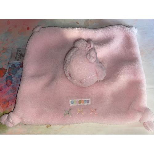 Doudou Ours Rose Plat Absorba Oursonne Jouet Bebe