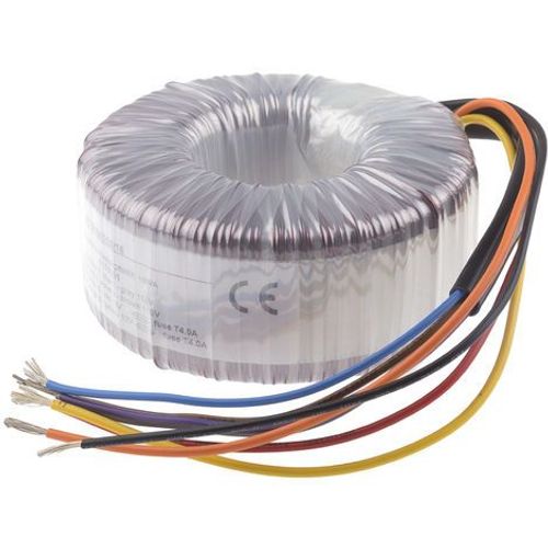 Transformateur torique 2 sorties, Vin 2 x 115V ac, Vout 2 x 12V ac, 100VA