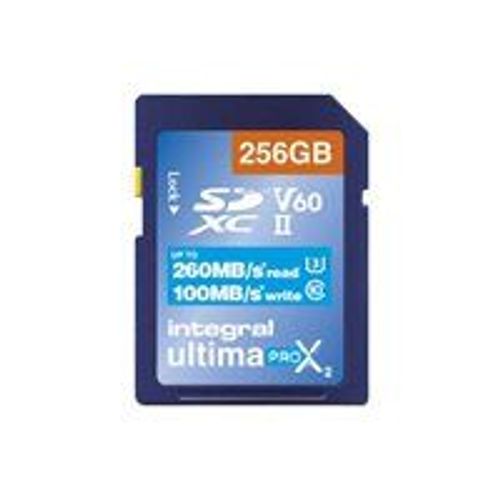 Integral UltimaPro X2 - Carte mémoire flash - 64 Go - Video Class V60 / UHS-II U3 / Class10 - SDXC UHS-II