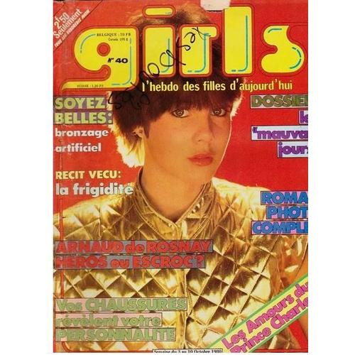 Girls 40 1980 Lady Di/Fawcett/Hallyday/Christophe Lambert/Arnaud De Rosnay