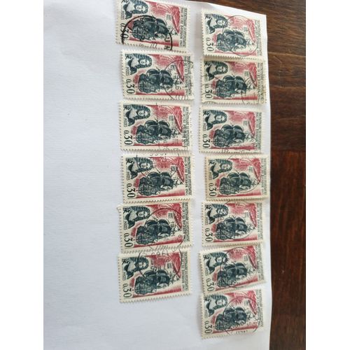 Timbre N° 1461, 1965, 30 C., Tricentenaire Du Peuplement De L'île Bourbon