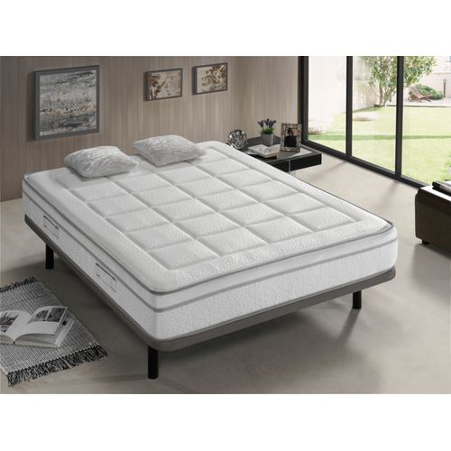 Matelas 105x200 Royal Visco Epaisseur 22 Cm - Mousse A Memoire De Forme - Haute Adaptabilite - Ferme Et Elegant -2 Faces Ete/Hiver