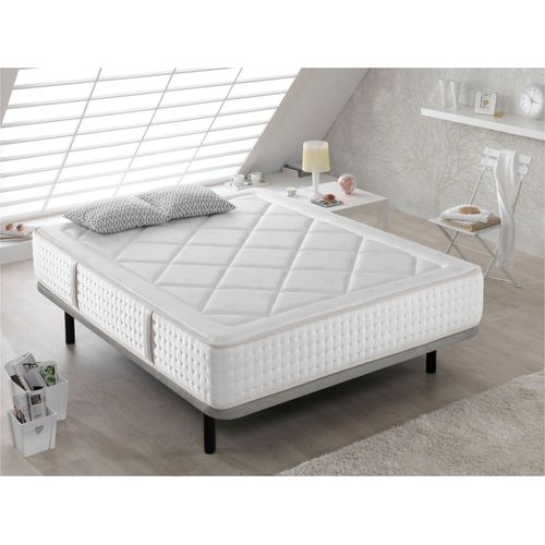 Matelas 135x190 Sevilla Epaisseur 29 Cm - Durete Moyenne - Ressorts Ensaches Avec Renforcement Du Perimetre