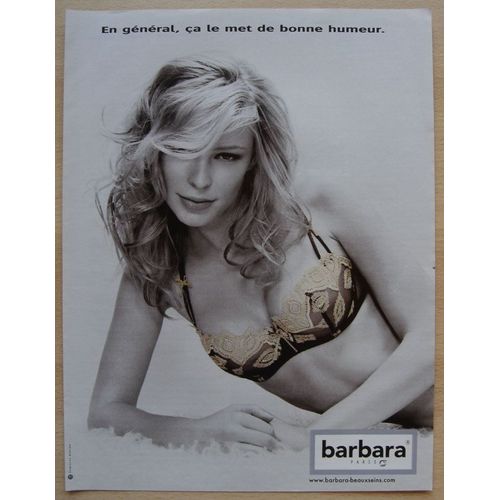 Publicité Papier - Lingerie Barbara De 2004
