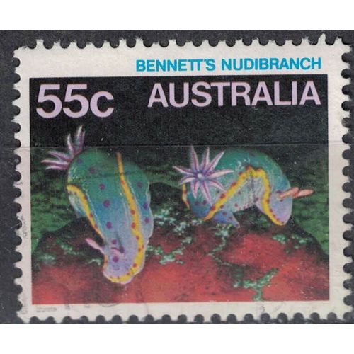 Australie 1984 Oblitéré Used Animal Limace De Mer Hypselodoris Bennetti Nudibranche Doride Su