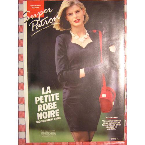 Patron Couture Petite Robe Noire T 38-42-46