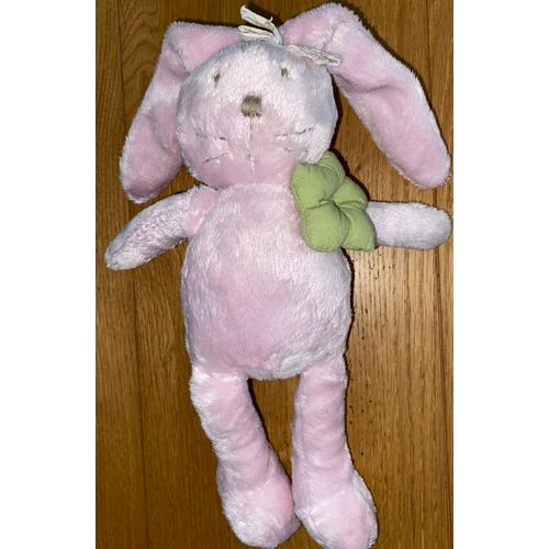 Doudou Musical Lapin Rose Jacadi Peluche Jouet Boîte À Musique Lapinou Tendre Petite Fille Poupée