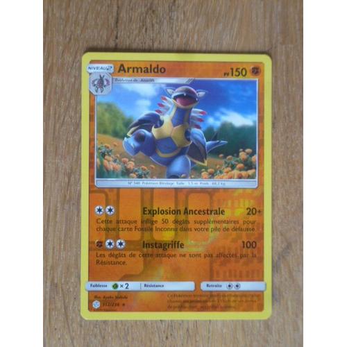 Carte Pokémon Armalfo Brillante 150 Pv 112/236 Sl12 - Soleil Et Lune - Eclipse Cosmique