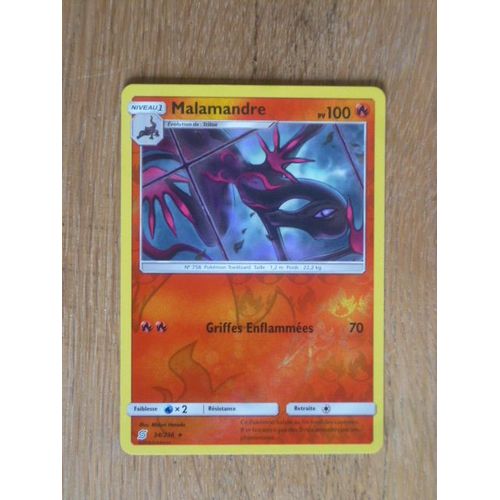 Carte Pokemon Malamandre 100 Pv Brillante 34 /236 Harmonie Des Esprits -