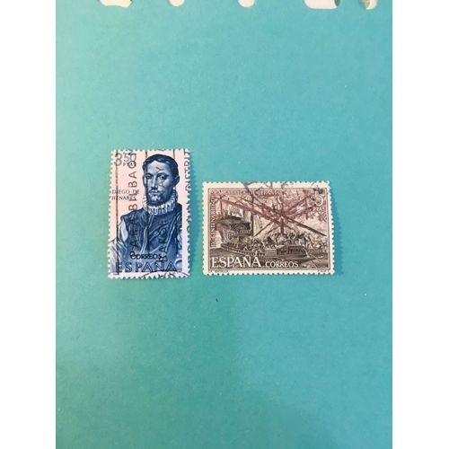 2timbres Espagne 1968 Et 1971