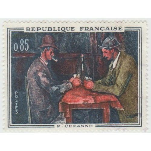 Timbre P.Cezanne.Postes 0,85. 1961