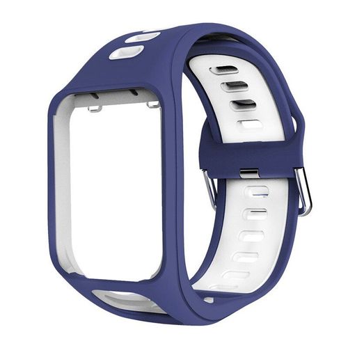 Siwetg Bracelet de rechange en silicone bicolore pour montres de sport GPS Tomtom Runner 2 Spark 3 E 3 