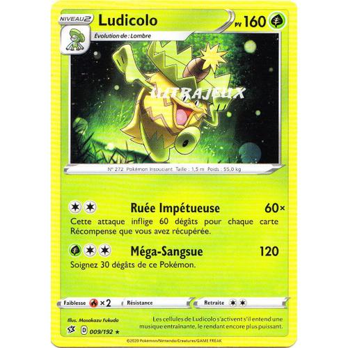 Pokémon - 9/192 - Ludicolo - Eb02 - Epée Et Bouclier - Clash Des Rebelles - Rare