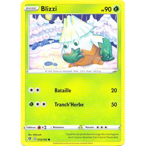 Pokémon - 12/192 - Blizzi - Eb02 - Epée Et Bouclier - Clash Des Rebelles - Commune