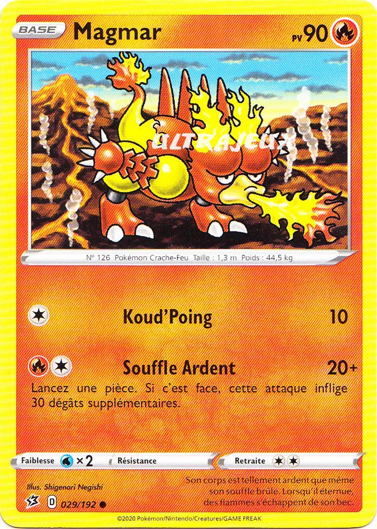 Pokémon - 29/192 - Magmar - Eb02 - Epée Et Bouclier - Clash Des Rebelles - Commune