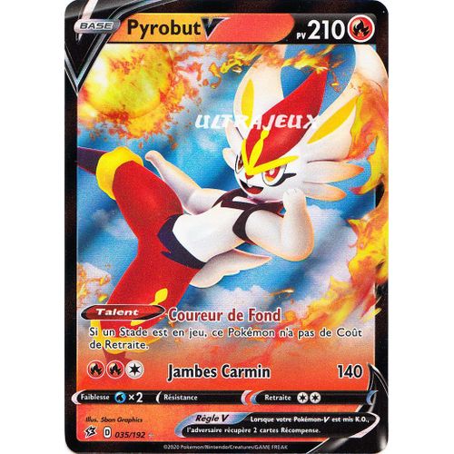 Pokémon - 35/192 - Pyrobut-V - Eb02 - Epée Et Bouclier - Clash Des Rebelles - Ultra Rare