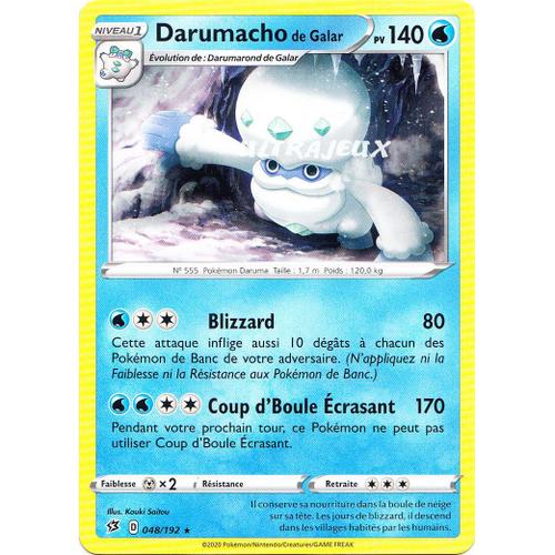 Pokémon - 48/192 - Darumacho De Galar - Eb02 - Epée Et Bouclier - Clash Des Rebelles - Rare